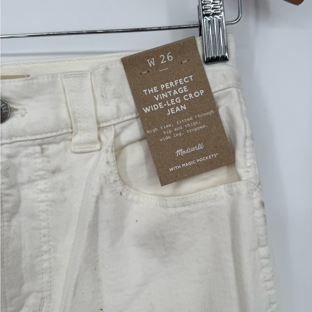 Madewell The Perfect Vintage Wide-Leg Crop Jeans Size‎ 26 - Picture 5 of 11